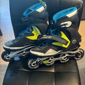K2 Men's Inline Skates - Black, Blue, and Yellow